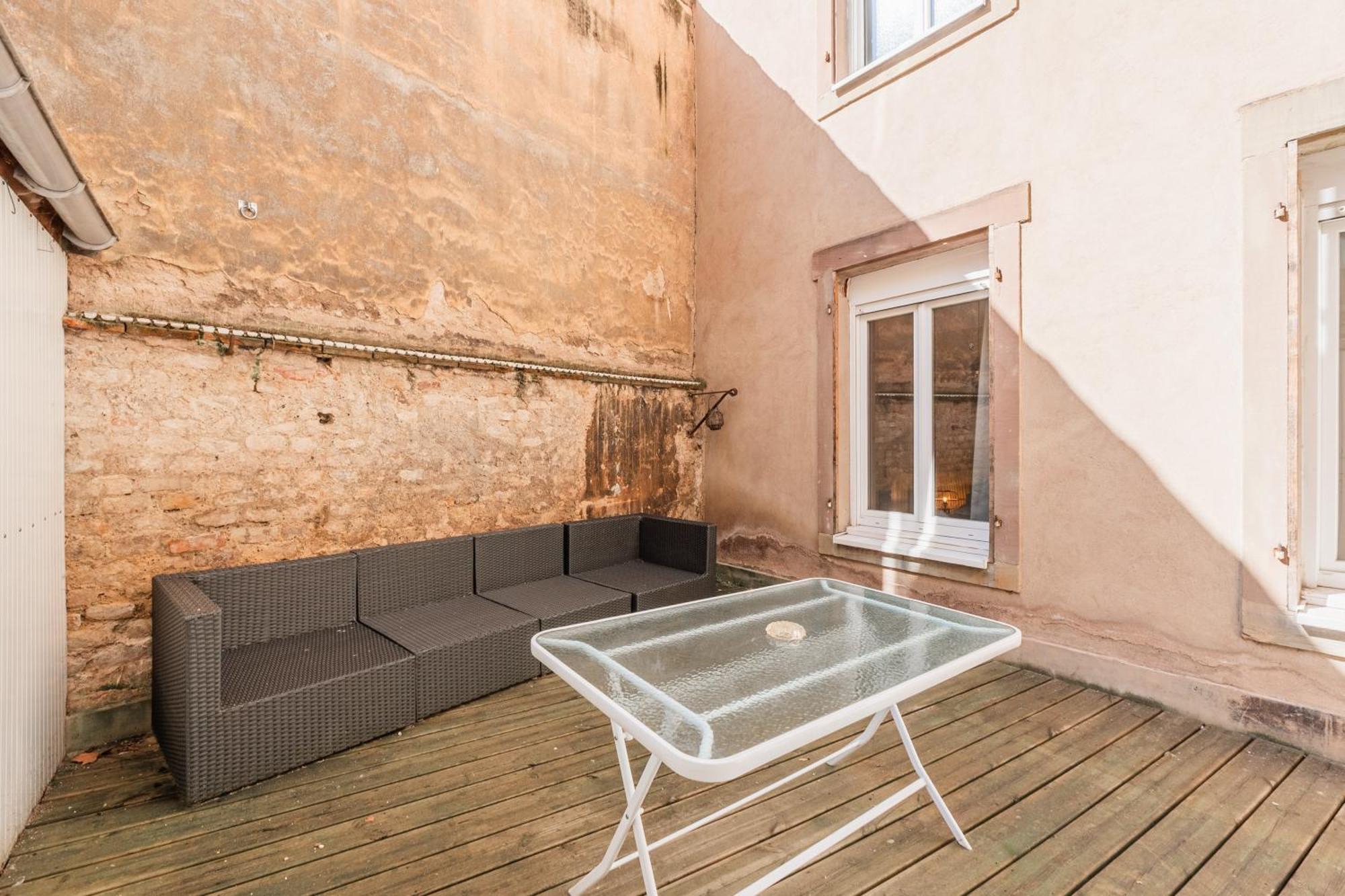 L'Ecrin Strasbourgeois - T3 Avec Grande Terrasse Apartment ภายนอก รูปภาพ